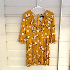 Yellow flower dress